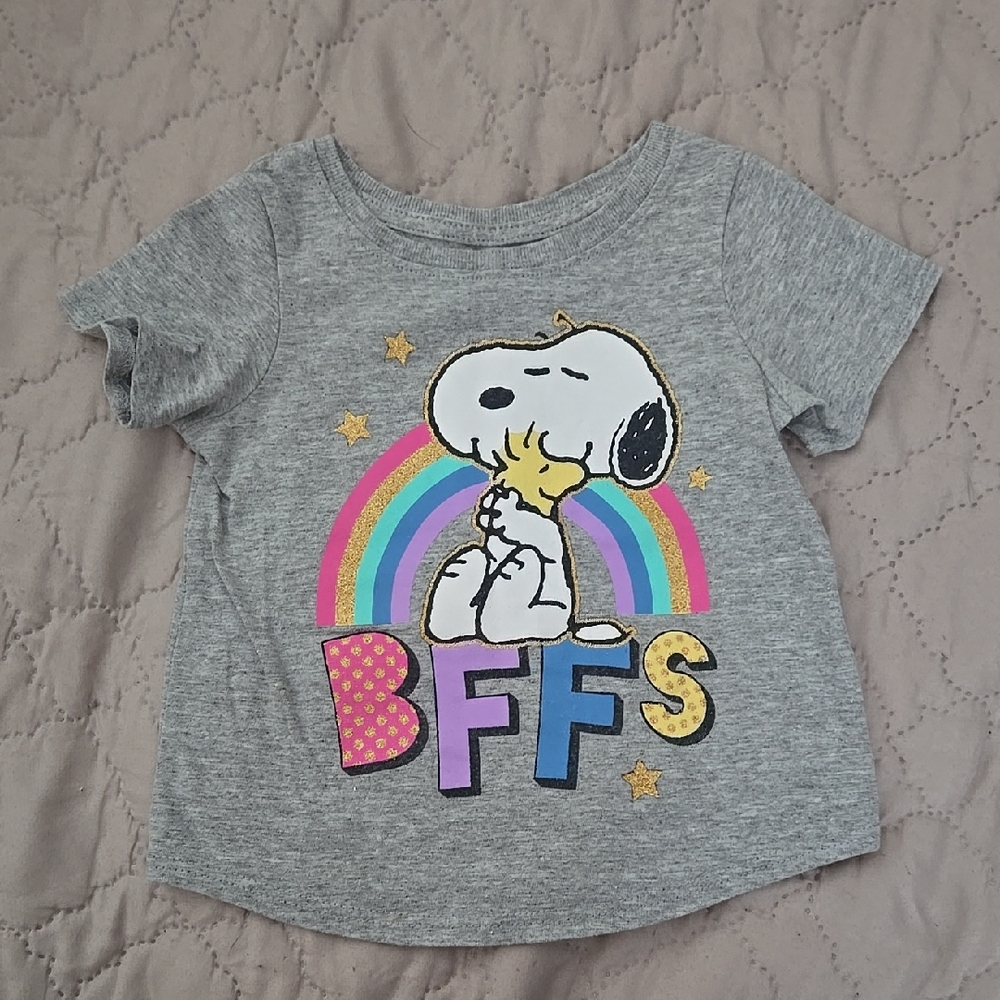 GRAY INFANT SNOOPY BFF TSHIRT